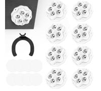 Ruedas para Muebles Pequeñas, 8 Piezas Mini Ruedas Autoadhesivas Giratorias con Rotación de 360°, Ruedas para Electrodomesticos Pequeños, Cubos de Basura, Cajas, Sillas y Mesas (Blanco)