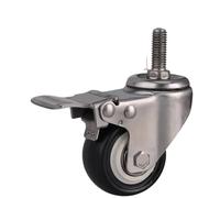 Ruedas Para Muebles Ruedas giratorias de 2 pulgadas con marco de acero inoxidable 304, banda de rodadura de poliuretano, silenciosas, no se oxidan(Color5,2 inch wheel)