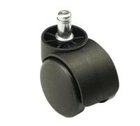 Ruedas Para Muebles Ruedas giratorias de repuesto de plástico negro, 2 uds., silla giratoria de oficina de 50mm, ruedas for sofá, ruedas giratorias, piezas de Hardware for muebles Ruedas Con Freno
