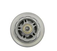 Ruedas para Patines 8 Uds patines rueda Scooter 80x24 Color negro gris transparente(Blue)