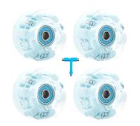 Ruedas para patines de interior - Ruedas para patines de 4 piezas | Ruedas de repuesto para patines de alta elasticidad resistentes al desgaste para patinaje de doble cara