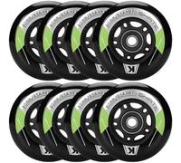 Ruedas para patines en línea de 80 mm, 76 mm, 72 mm, 8 unidades, 85 A, con rodamientos ABEC9, ruedas para patines en línea K2 Hudora Gonex Apollo