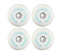 Ruedas para patines en línea Sehubby, 4 piezas con luces LED parpadeantes, ruedas para patines en línea con iluminación LED, ruedas de patinaje deslizantes duraderas