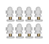 Ruedas para Puertas correderas de Cristal, Sliding Shower Door Rollers Pack of 8 Diameter 19-27mm Hole Distance 16-18mm(Diameter 27mm)
