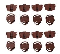 Ruedas para puertas correderas y guías de nailon, 48 pares para puertas correderas de armario, diseñadas para un movimiento suave y silencioso, compatible con diferentes tamaños de puerta (8 piezas)