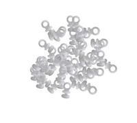 Ruedas para Riel de Cortina 50 ganchos de plástico for riel cortina | Ganchos blancos for caravana, autocaravana, barco, color blanco