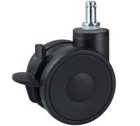 Ruedas para silla de oficina de 11 mm con freno, ruedas de suelo duro para sillas de oficina, ruedas de repuesto para sillas de escritorio, ruedas de goma para alfombras y suelos de parquet y