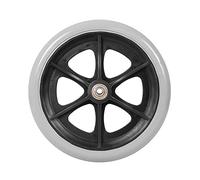 Ruedas para sillas de ruedas de 8 pulgadas de diámetro de 8 mm de diámetro para sillas de ruedas pequeñas, accesorios para sillas de ruedas, ruedas delanteras de repuesto (2 unidades grises)