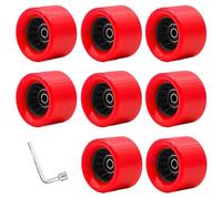 Ruedas Patines Antideslizantes 1 ud./4 Uds./8 Uds. Rueda de patín, patín de carretera, rueda de movimiento de acción, patín de ruedas de doble fila, patines de doble línea, 4 ruedas(1 Sets)