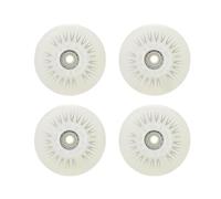 Ruedas Patines Antideslizantes 4 Uds ruedas de patín en línea Flash 90A rueda de patinaje con iluminación ruedas de Flash zapatos de patinaje sobre ruedas deslizantes 80mm 76mm 72mm 68mm(White 68mm)