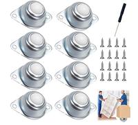 Ruedas Pequeñas de Nailon ，8 piezas Rodamientos de Bolas Rueda Rodamientos de Bola de Transferencia Rodillos Transportadores para Cintas Transportadoras o Unidades Transporte