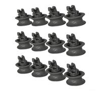 Ruedas plásticas grises del lavaplatos 12pcs para Hotpoint para el bosch | Juego de 12 piezas, plástico gris, rotación suave, se adapta a la cesta inferior, descarga fácil de cargar