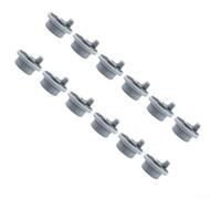 Ruedas plásticas grises del lavaplatos 12pcs para Hotpoint para el bosch | Juego de 12 piezas, plástico gris, rotación suave, se adapta a la cesta inferior, descarga fácil de cargar
