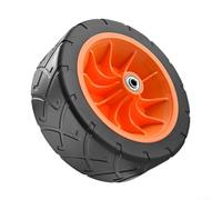 Ruedas plegables de repuesto para carrito de jardín y carrito de camping, ruedas de playa todo terreno con llantas silenciosas de PVC, ruedas resistentes para exteriores para arena y hierba, (19 x 7