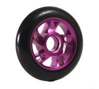 Ruedas Pro Scooter de 100 mm de rendimiento mejorado hechas de eje de aleación de aluminio ligero y material de poliuretano resistente (rojo)