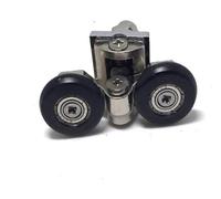 Ruedas ranuradas para puertas correderas, Rueda de polea for puerta corrediza vidrio, 2/4 Uds., 22/25mm, for armario ducha(4pcs,22mm)