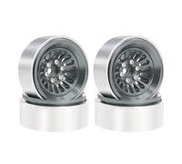 Ruedas RC Beadlock Para Axial Para SCX24 AX24 Para TRX4M Para RedCat Para Ascent-18 1/18 CNC Aluminio 1.3" Llantas Beadlock Neumáticos Para Cubo Piezas Coche RC(Titanium)