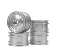 Ruedas RC Beadlock Para Tamiya SW01 Lonchera Para Mini M03 M05 M06 M07 M08 1/10 Aleación Aluminio Chasis Con Llantas Coche RC Reparaciones Accesorios(Silver)