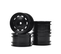 Ruedas RC Beadlock Para Tamiya SW01 Lunch Box Para Mini M03 M05 M06 M07 M08 1/10 Llanta Aleación Aluminio Chasis RC Accesorios Actualización Coche(Black)