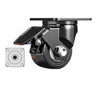 Ruedas resistentes con ruedas giratorias industriales de 2 y 3 pulgadas con diseño de gravedad central baja y sistema de rodamiento doble para una mayor movilidad y equilibrio de carga (Q)