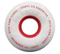 Ricta Clouds - Ruedas, color blanco/rojo, 4 unidades
