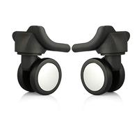 Ruedas, ruedas de repuesto, reemplazo de ruedas de equipaje, juego de 2 piezas, reparación de silencio frontal giratorio de 360 grados, repuesto de rueda de equipaje, maleta, ruedas, piezas giratori