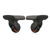 Ruedas, ruedas de repuesto, reemplazo de ruedas de equipaje, juego de 2 piezas, reparación de silencio frontal giratorio de 360 grados, repuesto de rueda de equipaje, maleta, ruedas, piezas giratori