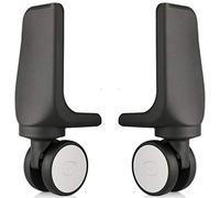 Ruedas,Ruedas de Repuesto,Reemplazo de Ruedas de Equipaje,Juego de 2 Piezas,Repuesto de reparación de Silencio Giratorio de 360 Grados Rueda de Equipaje Maleta Ruedas Piezas Spinner