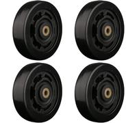 Ruedas,Ruedas de Repuesto,reemplazo de Ruedas de Equipaje,Juego de 4, 65x23 mm Reparación de Goma silenciosa Trasera Reemplazo Rueda de Equipaje Maleta Ruedas Piezas Spinner