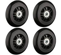 Ruedas,Ruedas de Repuesto,Reemplazo de Ruedas de Equipaje, (Juego de 4) 84x26 mm Reparación de Goma silenciosa Trasera Reemplazo Rueda de Equipaje Maleta Ruedas Piezas Spinner