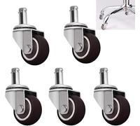 Ruedas, Ruedas for trabajo pesado, 5 ruedas for silla de oficina(Circlip Type,1.5 inch)