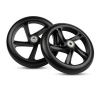 Ruedas Scooter 200mm, 2 Piezas Ruedas de Repuesto para Scooter con Rodamientos ABEC-7, Ruedas Antideslizantes para Patinete Urbano (200 x 40 mm Negro)