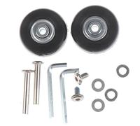 Ruedas Silenciosas para Maletas Viaje, Ruedas de Repuesto for Maleta Equipaje Negra, reparación Maletas, Ejes OD 40/50 mm, lujosas, Negras, con Tornillo(A-01)