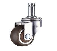 Ruedas Silla Oficina 1/1.25/1.5/2 Inch Furniture Casters Wheels Rubber Swivel Castor Trolley With Brake(Color6,1.25 inch)