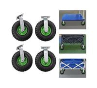 Ruedas Silla Oficina 10 Inch Pneumatic Tire Swivel Casters Heavy Duty 661lbs Load 4 Pack Air Rubber Wheels Plate Mount Farm Cart