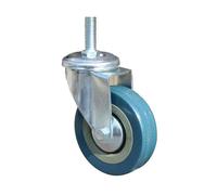 Ruedas Silla Oficina 3 Inch Universal Wheel Brake Gray Rubber Wheel 4 Inch Industrial Caster Cart Pulley Roller Roller Rack Silent Wheel(Black,Pin-diameter12)