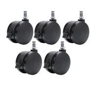 Ruedas Silla Oficina 5 ruedas for silla de oficina con freno, 3 pulgadas, resistentes, giratorias y bloqueables, aptas for madera dura, baldosas alfombras. Aptas for la mayoría sillas(3 inch)