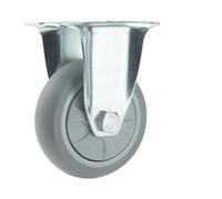 Ruedas Silla Oficina Caster Wheels Trolley Heavy Duty 3/4/5 Inch Lock Rotary Casters Cart Wheel High Load Industrial Wheelbarrow Carrier Rubber Wheel(1pc fixed wheel,3 inch)