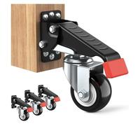 Ruedas Silla Oficina Workbench Casters Kit 660 Lbs - Retractable Casters Heavy Duty Bench Caster Wheels Designed For Workbenches Machinery & Tables,(660 lb)