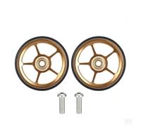 Ruedas traseras de bicicleta de 64 mm de diámetro para un rodamiento suave | construcción, movimiento sin esfuerzo, color vibrante, se adapta a bicicletas plegables, evita el desprendimiento
