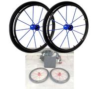 Ruedas traseras manuales para silla de ruedas,2 piezas de repuesto de 24",eje de montaje de 1/2",buje de aluminio con rodamiento y liberación rápida,ruedas traseras neumáticas para silla de rued