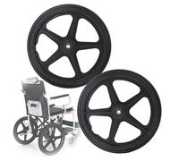 Ruedas traseras para silla de ruedas de 14 pulgadas, ruedas de repuesto sólidas con rodamientos de 1/2 pulgada, accesorios manuales para silla de ruedas