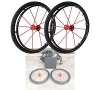 Ruedas traseras para silla de ruedas manual,2 piezas de repuesto de 24",eje de montaje de 1/2",buje de aluminio con rodamiento y liberación rápida,ruedas traseras neumáticas para silla de ruedas