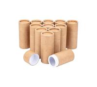 RUEHALF 12 Cajas Redondas De Papel Kraft De 10 Ml, Tubos De Papel For Almacenamiento En El Hogar, La Cocina O La Oficina.