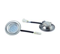 ruehalf 2 Luces LED empotradas for Campana extractora, 12 V CC, succión Lateral Redonda, 1,5 W, SMD(12V(69x19))