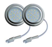 ruehalf 2 Piezas 12V DC 220V 1,5 W Extractor Ventilador Bombilla 55mm Agujero de Corte Campana extractora luz LED Mini luz de ventilación (Color : 12V DC White, Size : No)