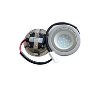 ruehalf Bombilla de ventilación de 2 Piezas de 12 V/CC, 220 V/CA, 1,5 W, Orificio de Corte de 55 mm, luz LED for Campana extractora(220V AC Warm White)