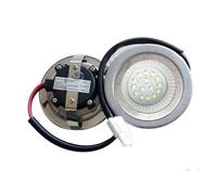 ruehalf Bombilla de ventilación de 2 Piezas de 12 V/CC, 220 V/CA, 1,5 W, Orificio de Corte de 55 mm, luz LED for Campana extractora(12V DC White)