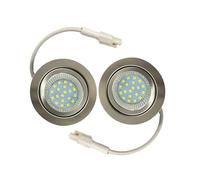 ruehalf Bombilla LED For Campana Extractora De 2 Piezas, 2,5 W, 220-240V, For Cocina con Orificio De 60mm, Iluminación For Armario, Equivalente A Bombilla Halógena De 20W(Warm White 3000K)