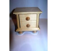 Rülke Mesita De Noche "Rústico" Natural Muebles Para Casa De Muñecas 22266